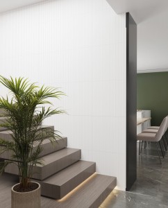 Стеновые панели лайн белые